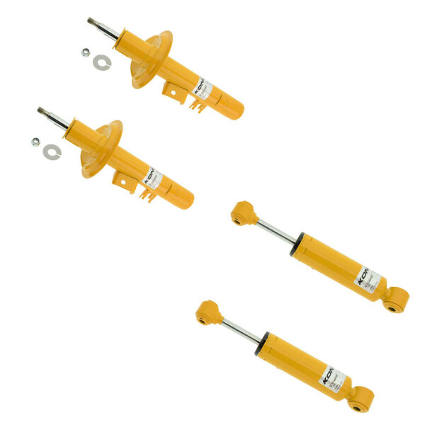 KONI Sport | Stoßdämpfer | Komplettset | Vorne 87-5085LSPORT (1 Stück) + 87-5085RSPORT (1 Stück) | Hinten 30-1314SPORT (2 Stück)
